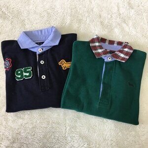 Harmont & Blaine Kids Polo Shirts - Navy and Green